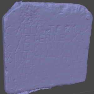 Scansione 3D - Stele incisa (1)